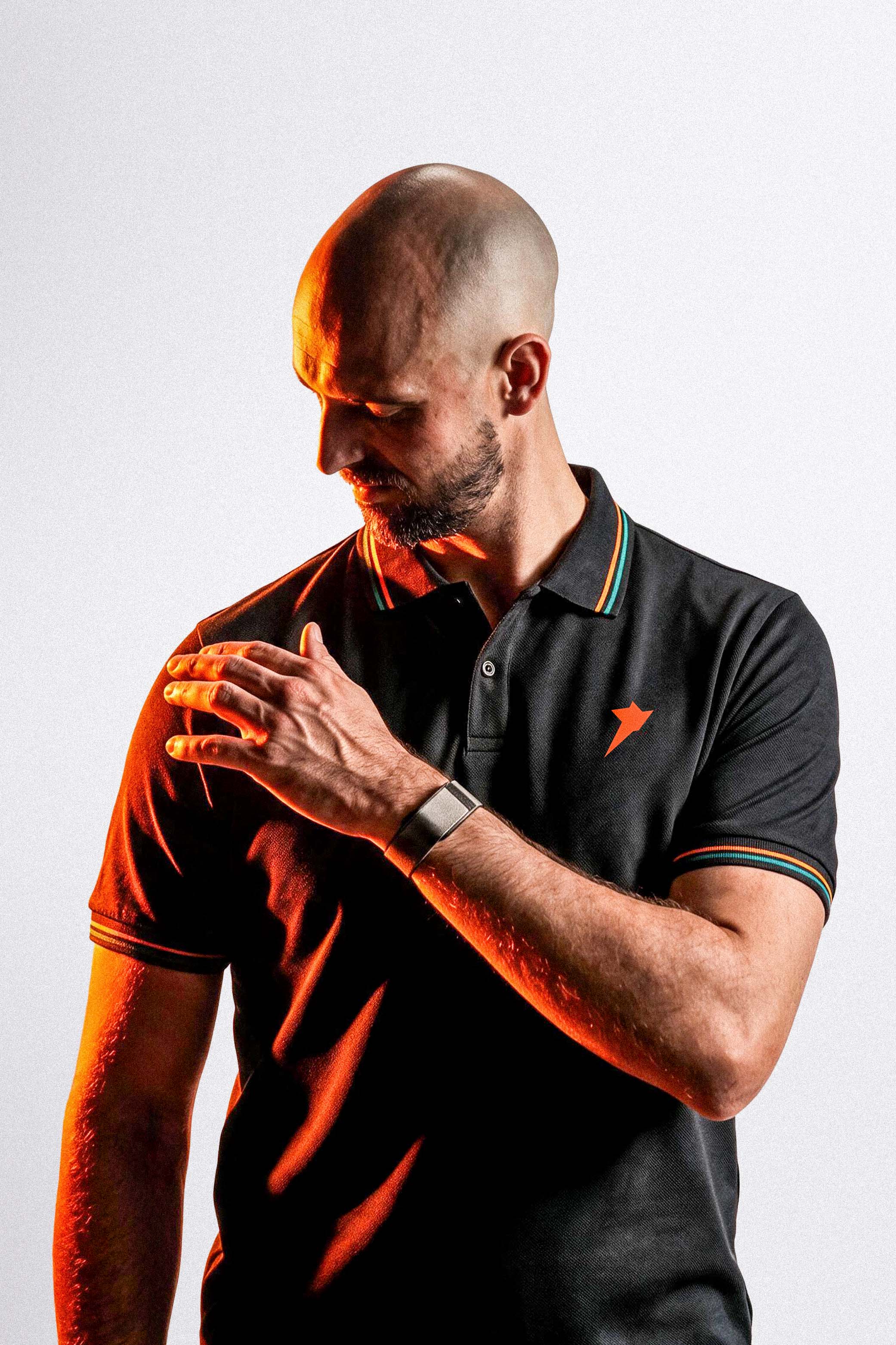 Black Travel Polo